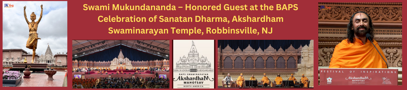 Swami Mukundananda Inspires Devotees at the Grand Celebration of Sanatan Dharma