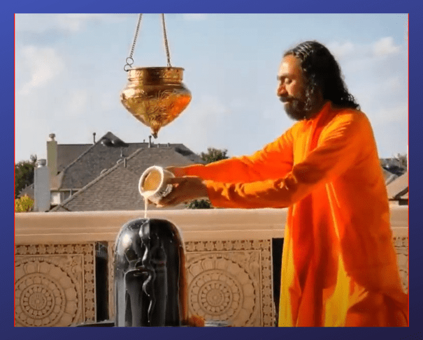 "Swamiji Doing Rudrabhishek"