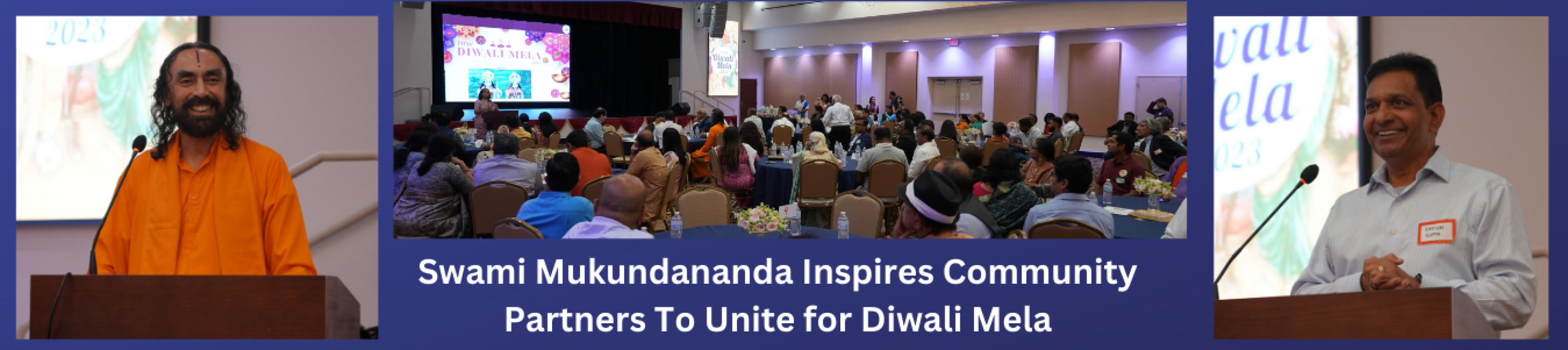 Swami Mukundananda Inspires Community Partners To Unite for Diwali Mela