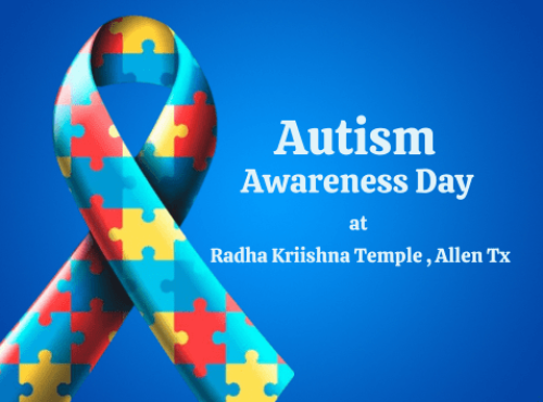 Autism Awareness Day at the Radha Krishna Temple