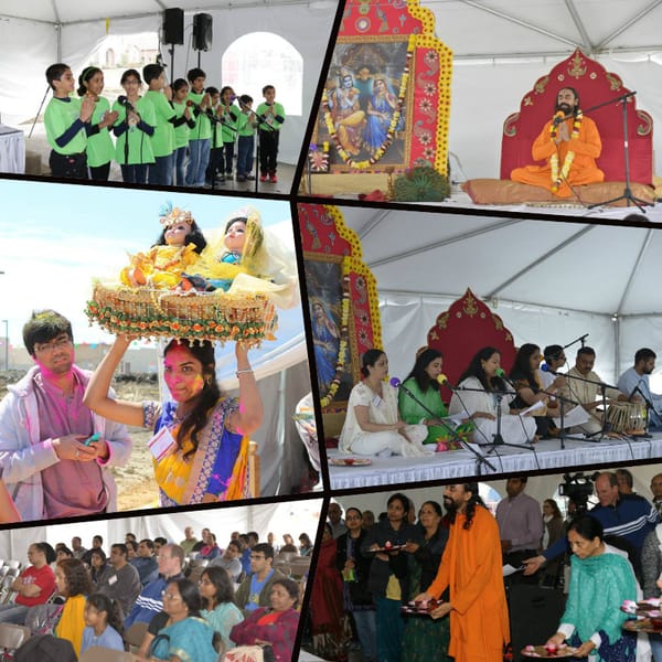 Hundreds Attend Radha Krishna Temple’s First Dallas Holi Festival of Colors