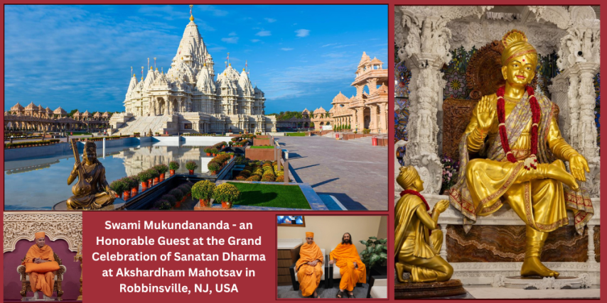 Swami Mukundananda Inspires Devotees at the Grand Celebration of Sanatan Dharma