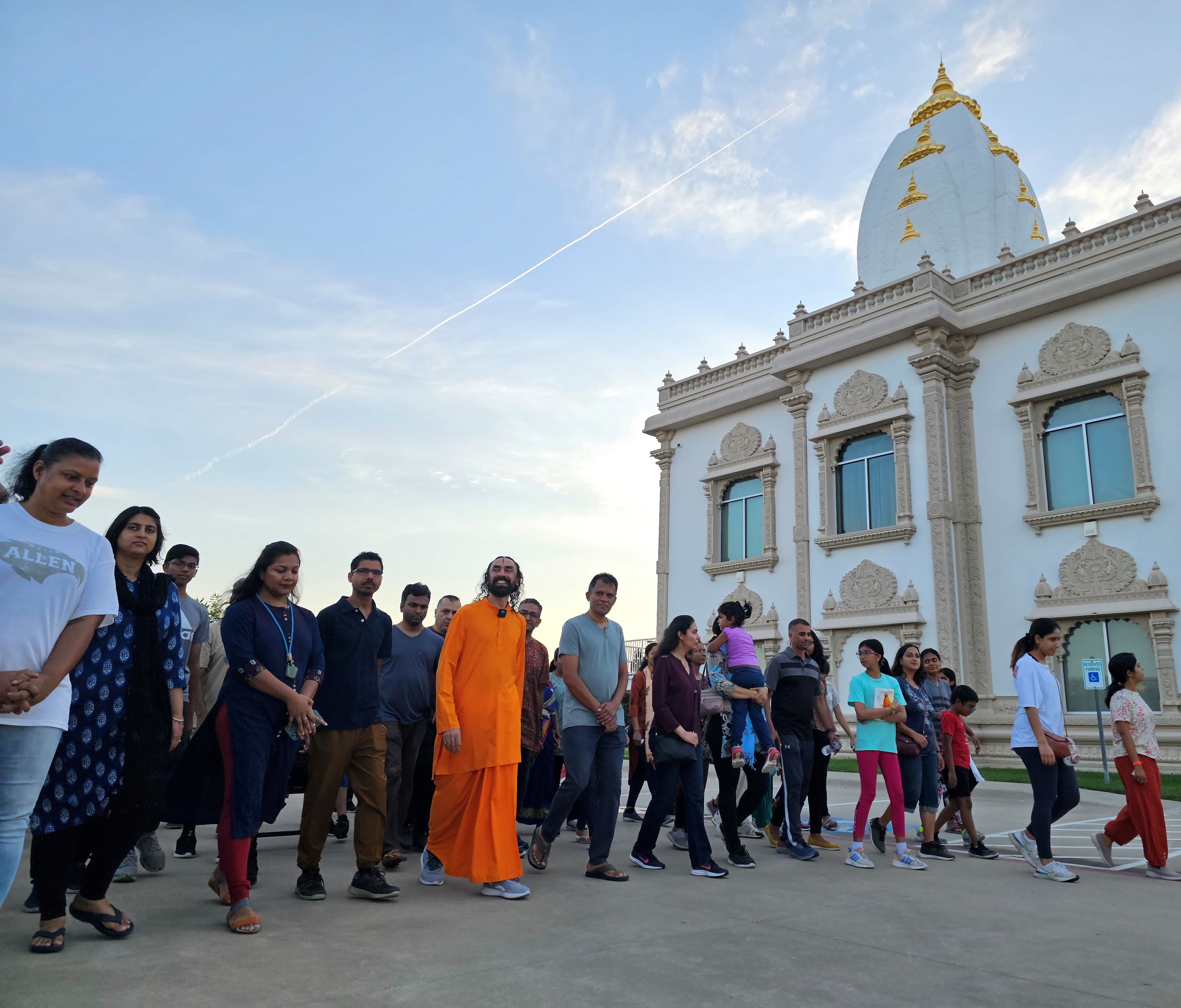 Morning Walk with Swamiji