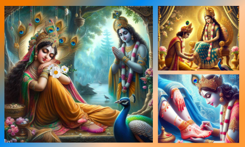 "Radha Rani Lets Shree Krishna Serve Her for His Bliss"