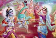 Holi Celebration in Radha Krishna Temple of Dallas